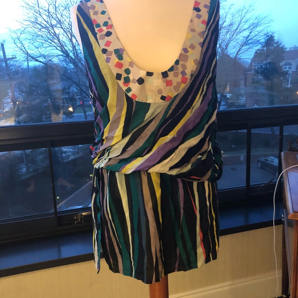 Very cool colorful short dress /tunic Sz 6 twinkle